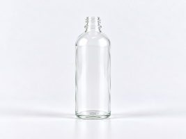 Klarglasflasche 100 ml – DIN18 – ohne Verschluss